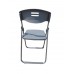 FixtureDisplays® Chair, Folding metal/molded plastic 11567-6pk-gray